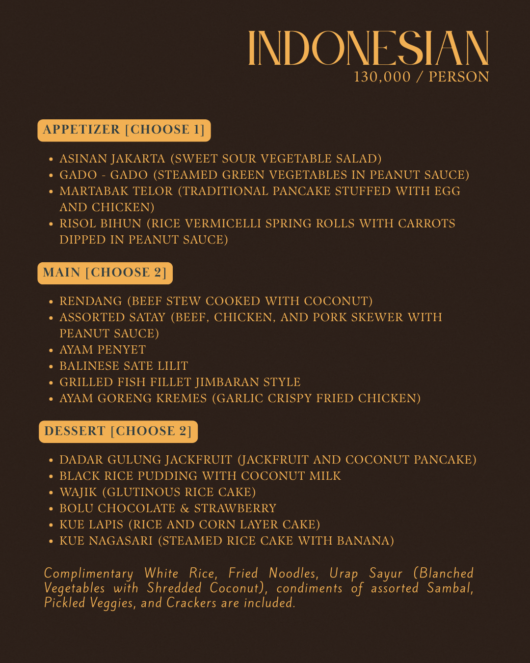 Catering - Buffet