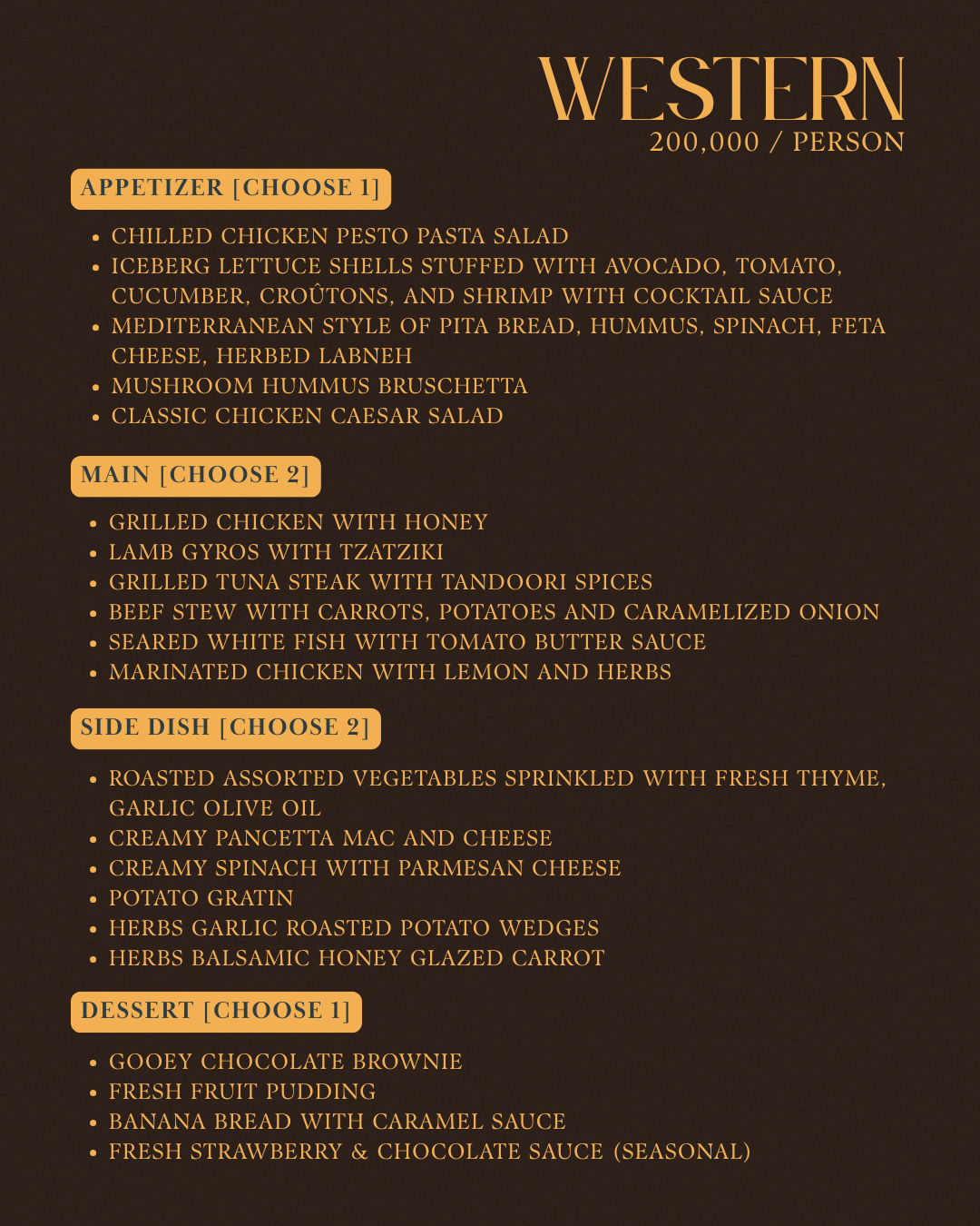 Catering - Buffet
