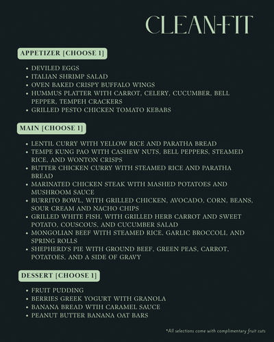 Catering - Set Menu