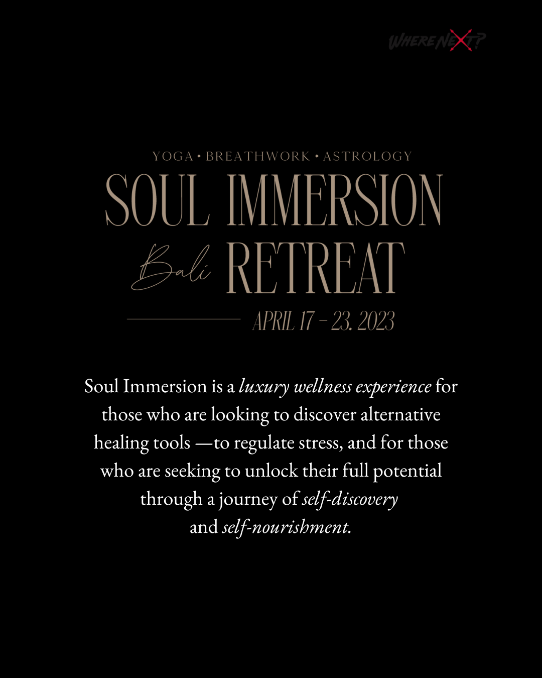 Nahal's Soul Immersion Retreat