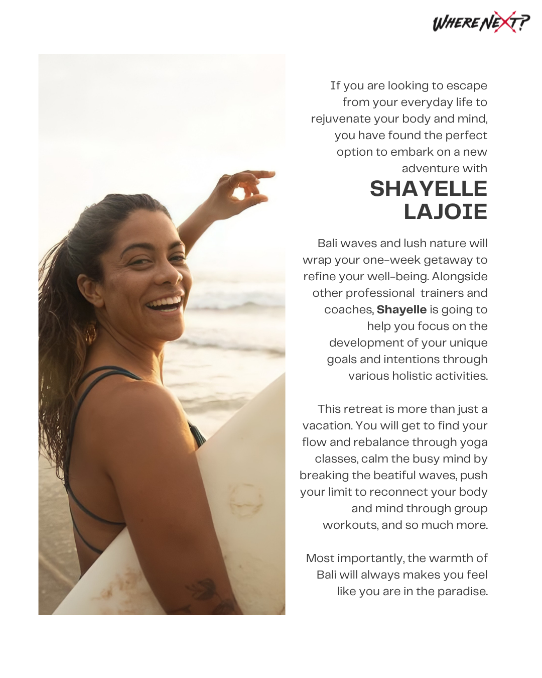 Shayelle's Mindful Movement & Surf Retreat