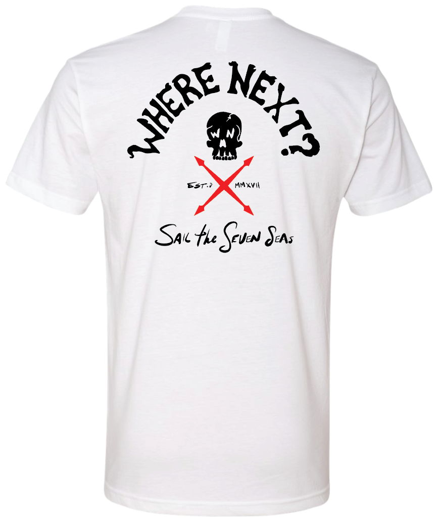 Sail The Seven Seas Tee- White